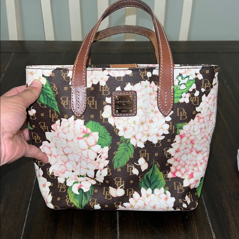 Dooney & Bourke Floral Tote - Brown and Green - Picture 9 of 9